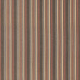 Mulberry LINDISFARNE STRIPE RUSSET/SLATE Fabric