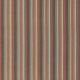 Mulberry LINDISFARNE STRIPE RUSSET/SLATE Fabric