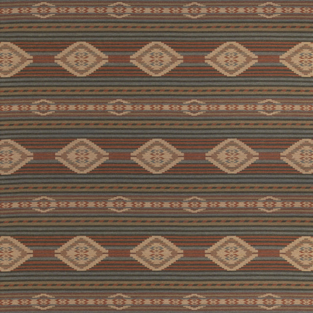 Mulberry HARLECH RUSSET/TEAL Fabric