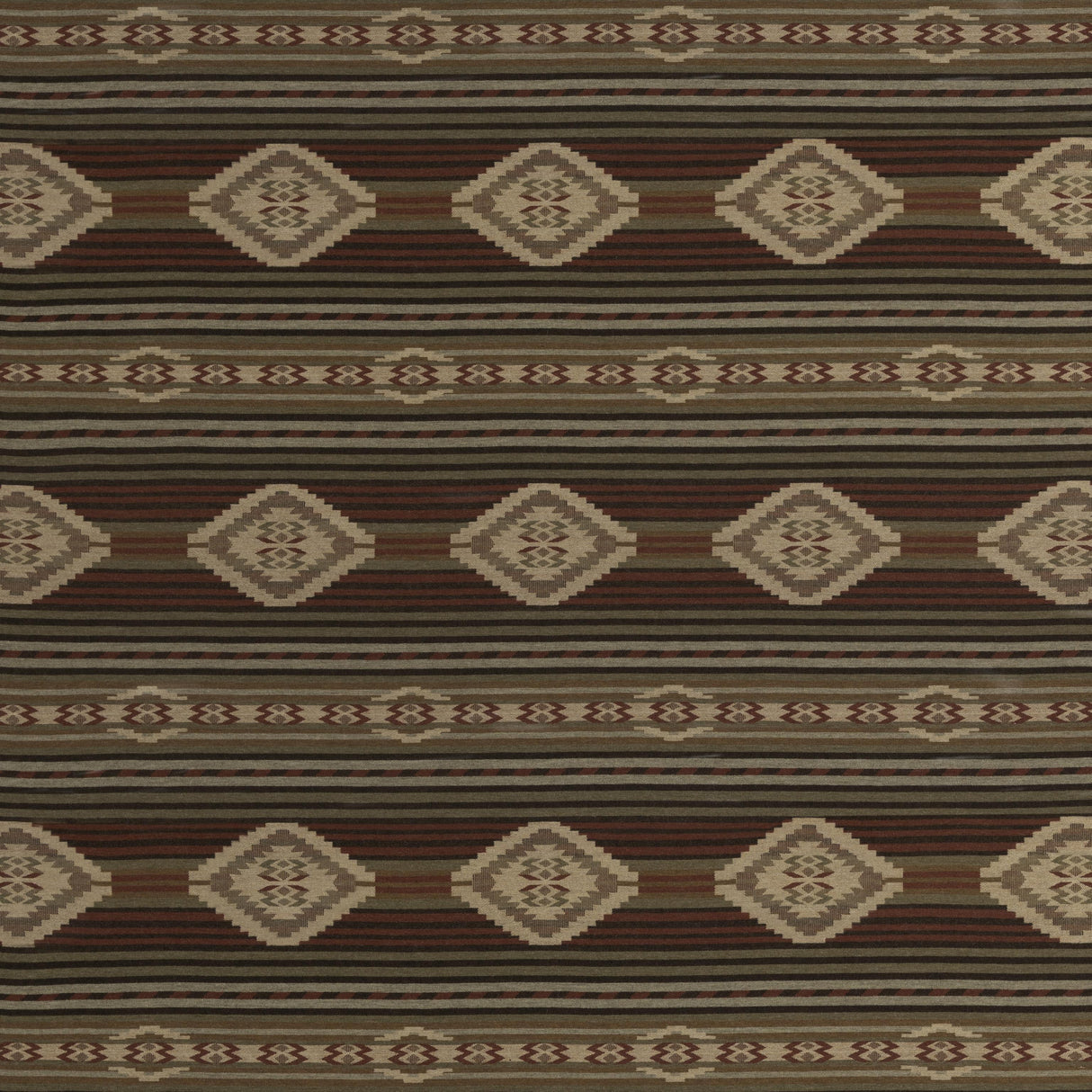 Mulberry HARLECH RED/SAGE Fabric