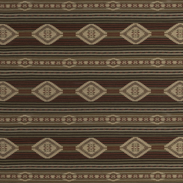 Mulberry HARLECH RED/SAGE Fabric