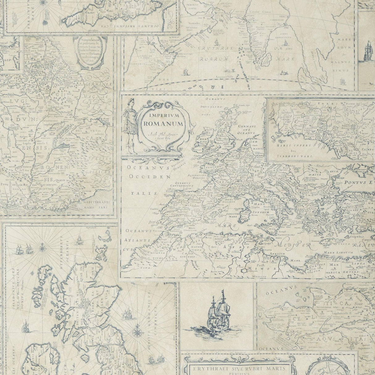 Mulberry BOHEMIAN TRAVELS INDIGO Wallpaper