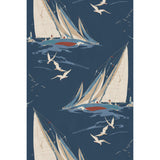 Mulberry ROUND THE ISLAND INDIGO Wallpaper