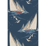 Mulberry ROUND THE ISLAND INDIGO Wallpaper
