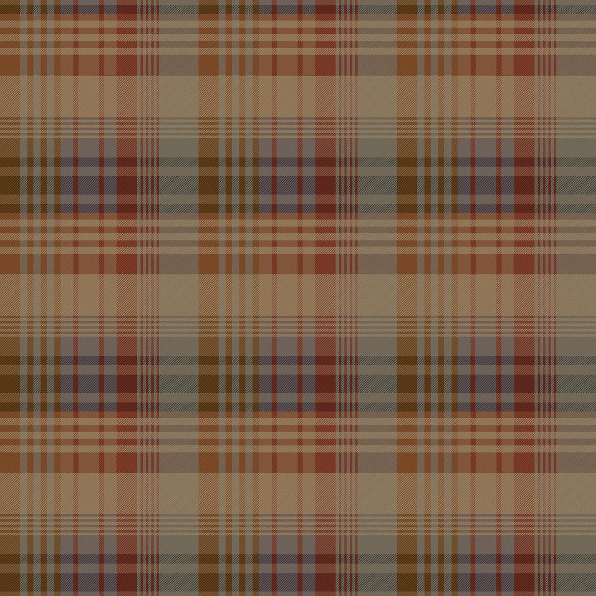 Mulberry MULBERRY ANCIENT TARTAN RED/BLUE Wallpaper