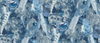 Mulberry GAME BIRDS INDIGO Wallpaper