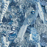 Mulberry GAME BIRDS INDIGO Wallpaper
