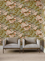 Mulberry GRAND FLYING DUCKS PLASTER Wallpaper
