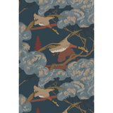 Mulberry GRAND FLYING DUCKS RED/BLUE Wallpaper