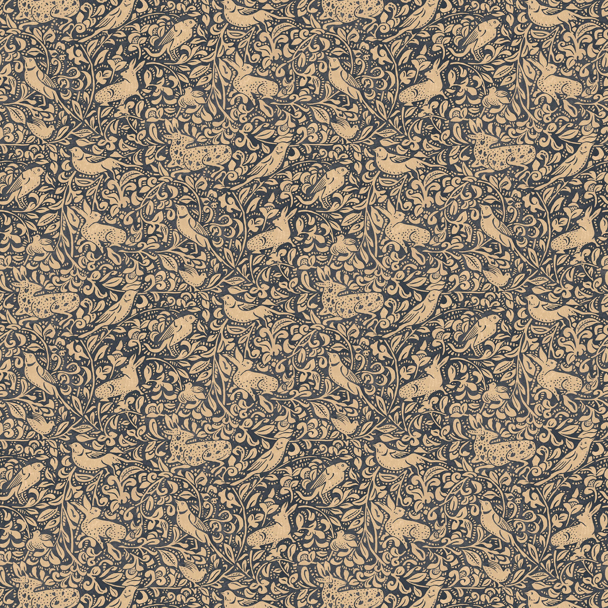 Mulberry HEDGEROW INDIGO Wallpaper