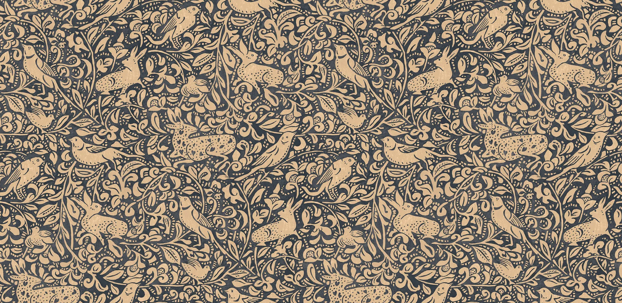 Mulberry HEDGEROW INDIGO Wallpaper