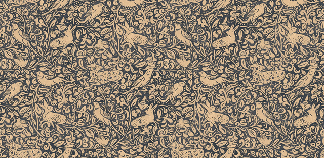 Mulberry HEDGEROW INDIGO Wallpaper