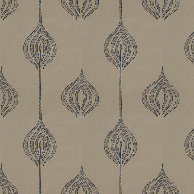 Lee Jofa TULIP EMBROIDERY BLUE Upholstery Fabric