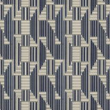 Lee Jofa CUBOID VELVET NAVY/GREY Upholstery Fabric