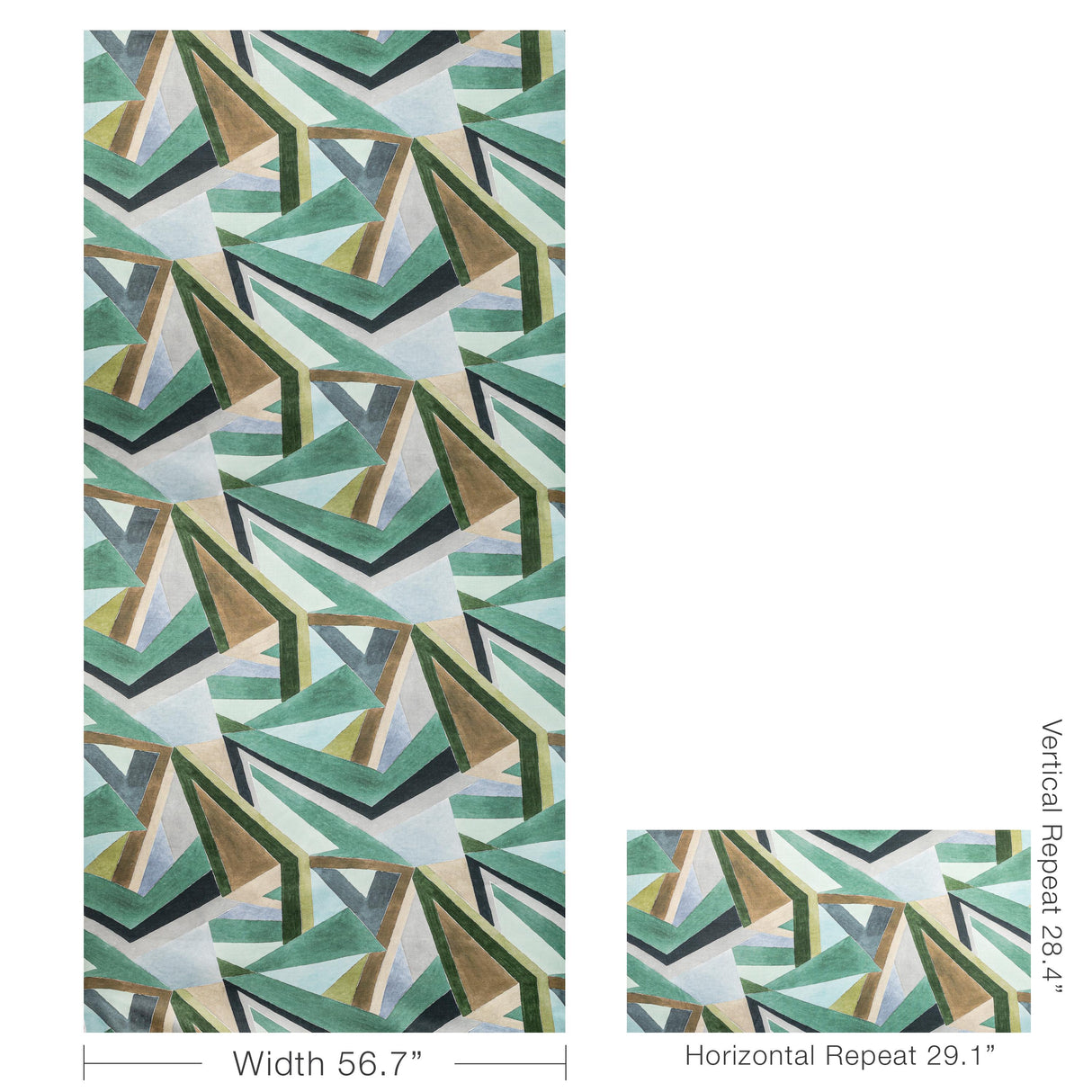 Lee Jofa ROULADE PRINT JUNIPER/BUFF Fabric