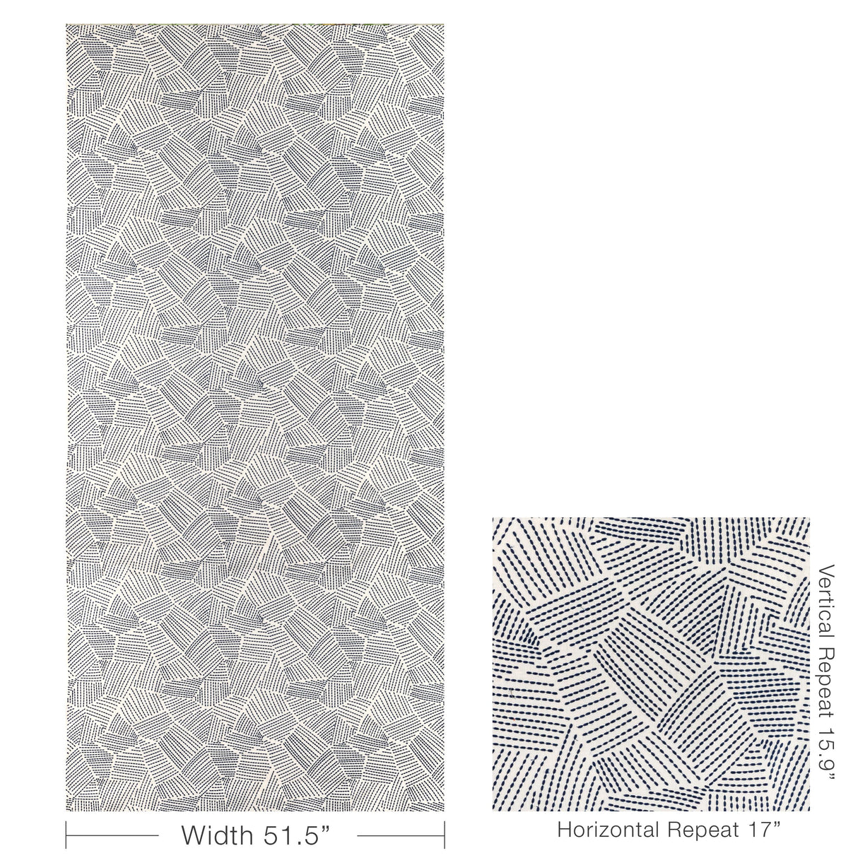 Lee Jofa CHORD EMBROIDERY SEA Drapery Fabric