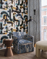 Lee Jofa MERCER WEAVE NAVY Upholstery Fabric
