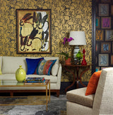 Lee Jofa HUTCH GOLD Wallpaper