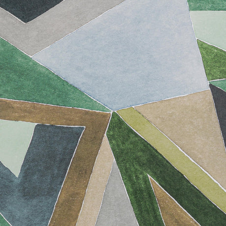 Lee Jofa ROULADE PAPER JUNIPER/BUFF Wallpaper