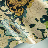 Lee Jofa ARIOSO PAPER MARINE/CITRON Wallpaper