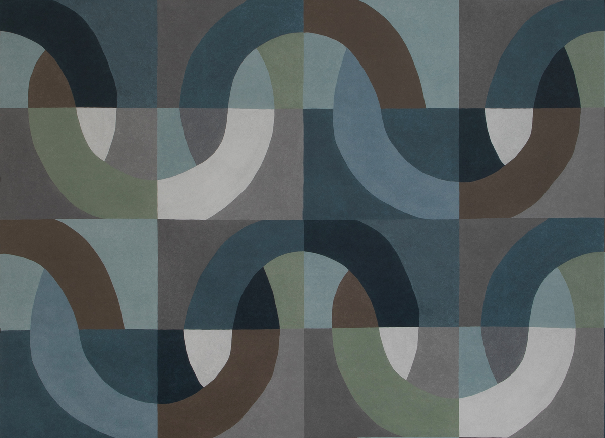 Lee Jofa COLONNADE PAPER INDIGO Wallpaper
