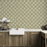 Kravet CABBAGE CHECK WP 01 Wallpaper