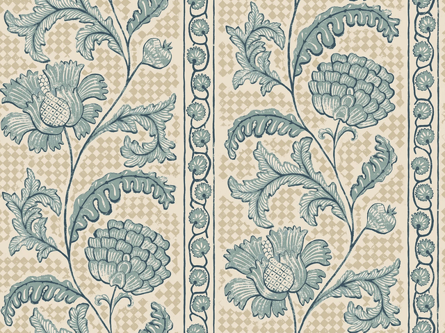 Kravet FLORAL CHECK 01 Wallpaper