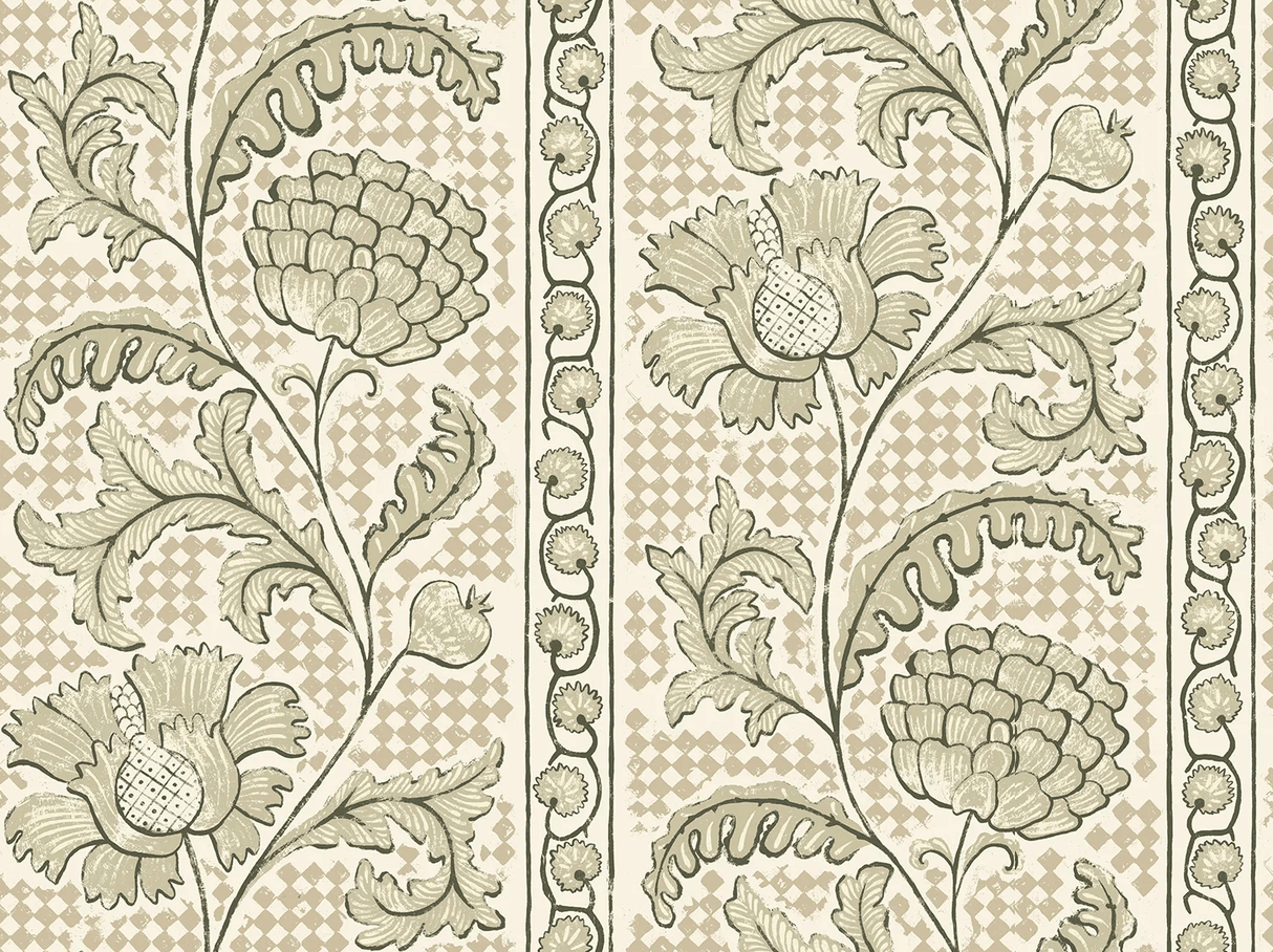 Kravet FLORAL CHECK 11 Wallpaper