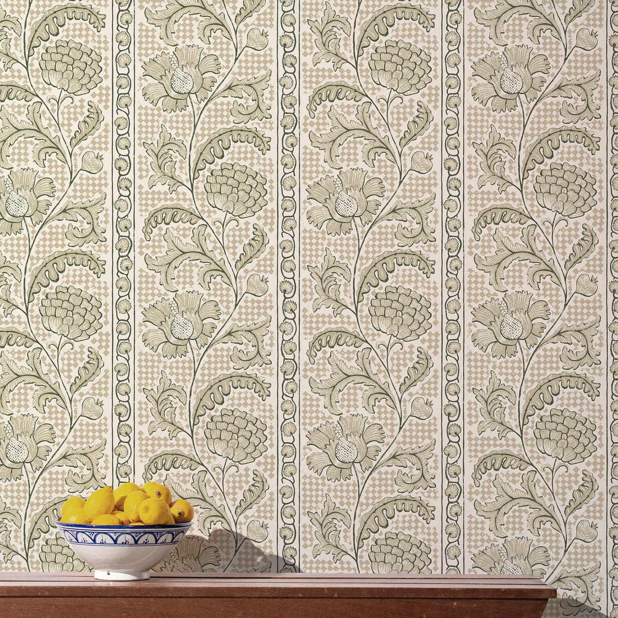 Kravet FLORAL CHECK 11 Wallpaper