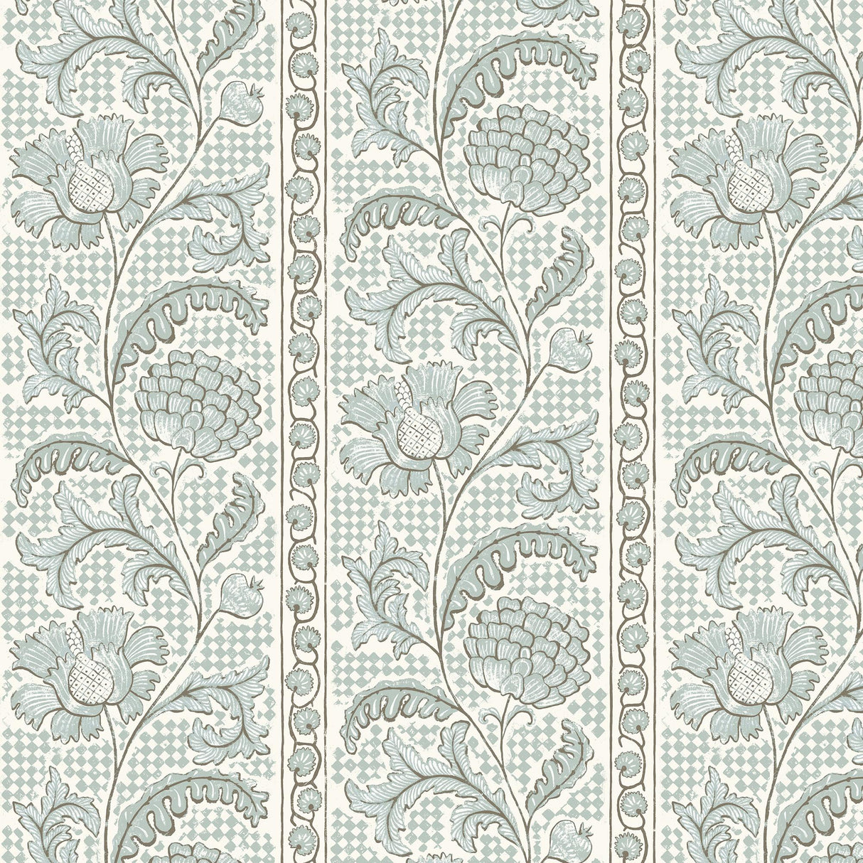 Kravet FLORAL CHECK 21 Wallpaper
