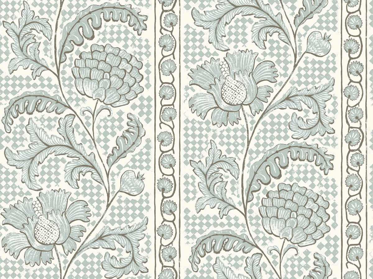 Kravet FLORAL CHECK 21 Wallpaper
