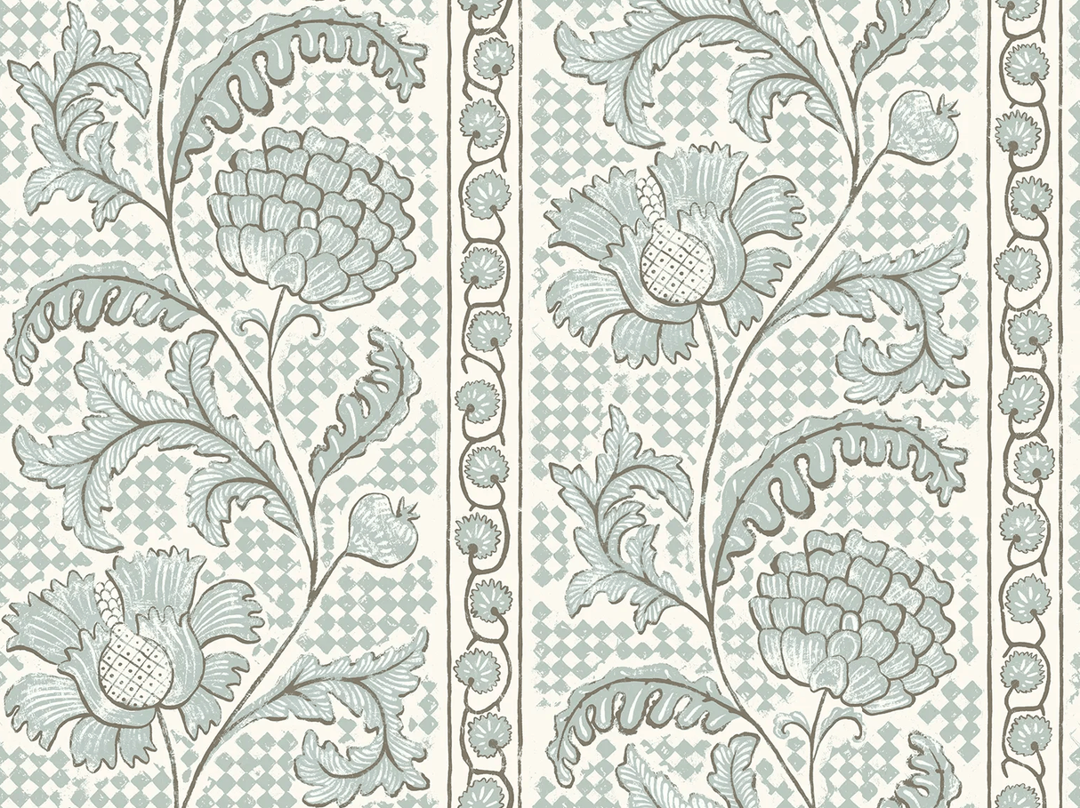Kravet FLORAL CHECK 21 Wallpaper