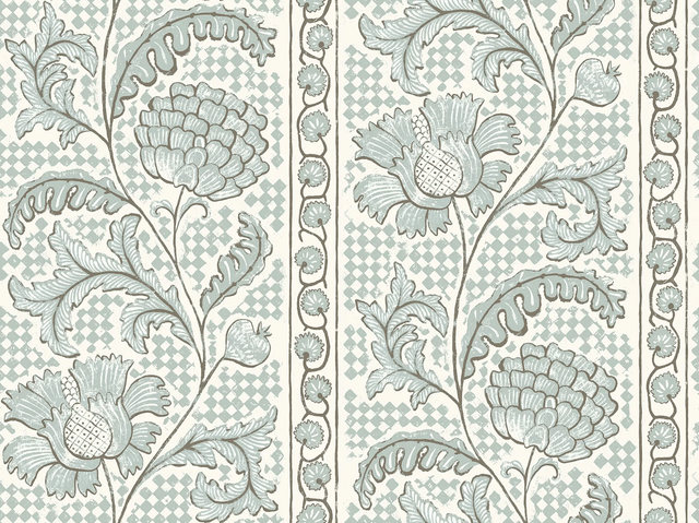 Kravet FLORAL CHECK 21 Wallpaper