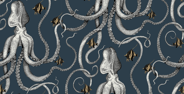 Kravet OCTOPODA GRAND 01 Wallpaper