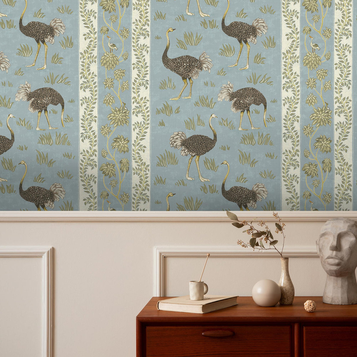 Kravet OSTRICH STRIPE 01 Wallpaper