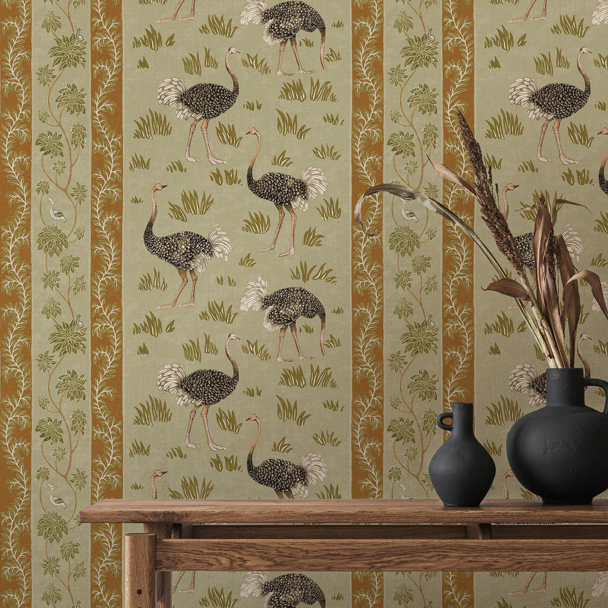 Kravet OSTRICH STRIPE 31 Wallpaper