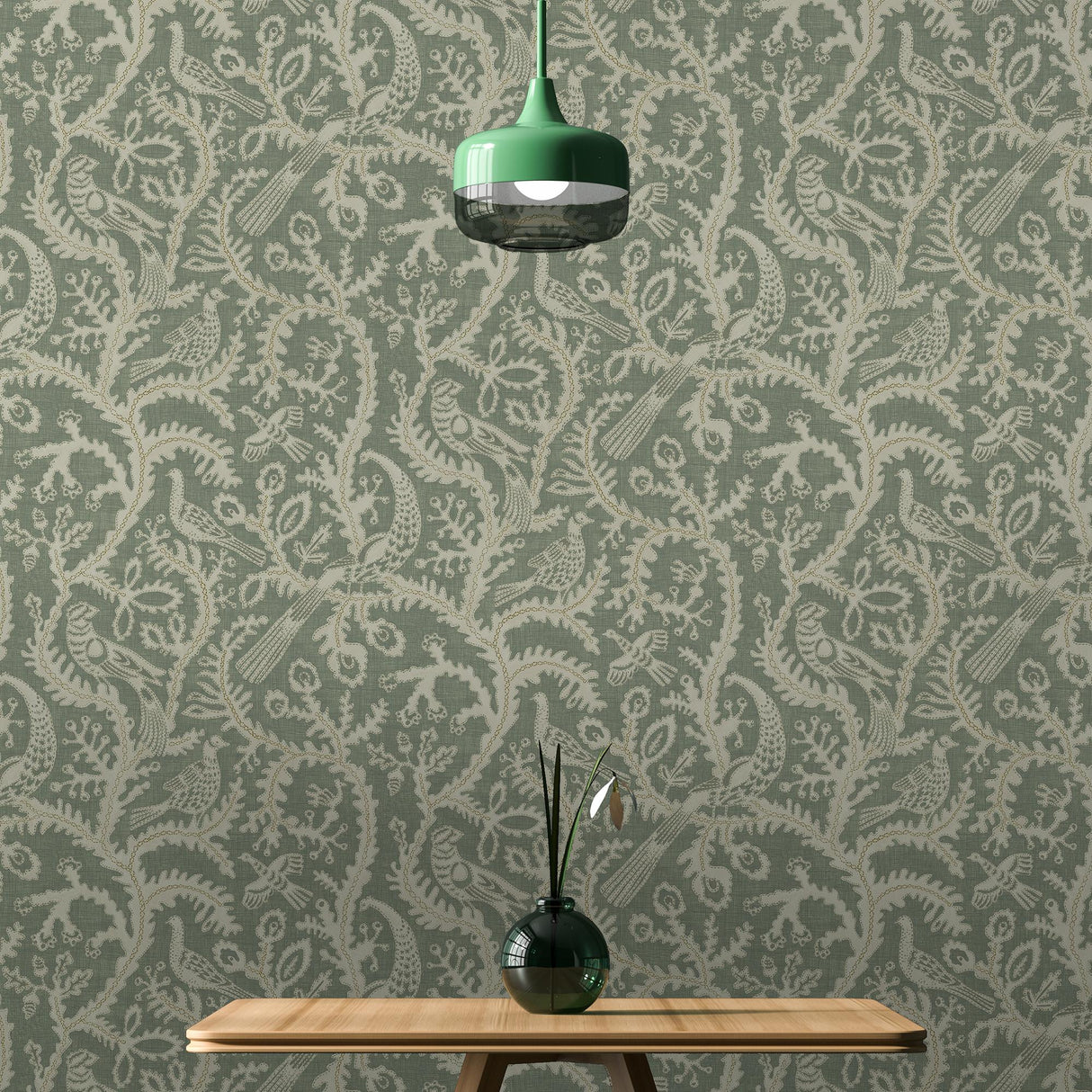 Kravet STITCHED BIRDS 01 Wallpaper