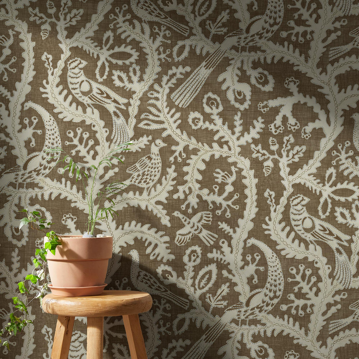 Kravet STITCHED BIRDS 21 Wallpaper
