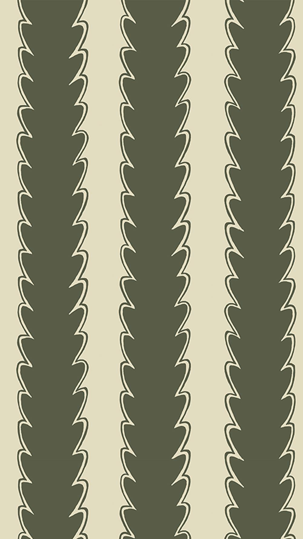 Kravet SCALLOP STRIPE 02 Wallpaper