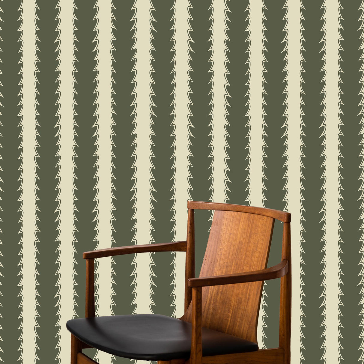 Kravet SCALLOP STRIPE 02 Wallpaper