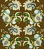 Lee Jofa JESSUP PAPER SEPIA/INDIGO Wallpaper