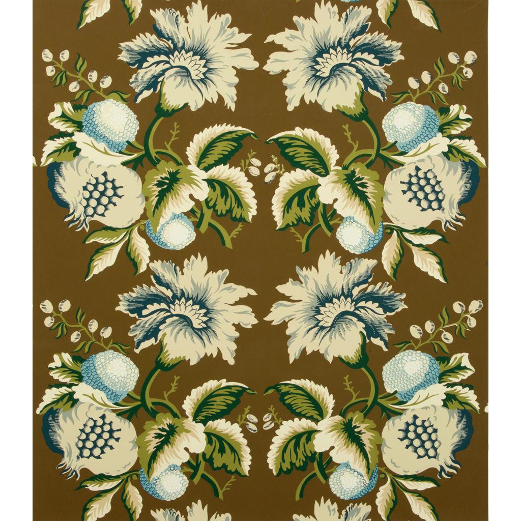 Lee Jofa JESSUP PAPER SEPIA/INDIGO Wallpaper