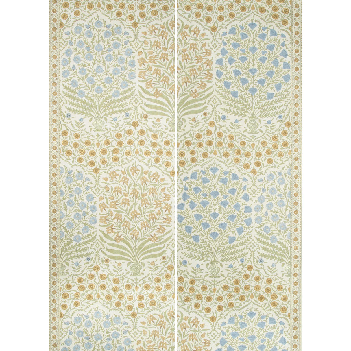 Lee Jofa SAMEERA PAPER SAPPHIRE/GOLD Wallpaper