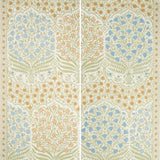 Lee Jofa SAMEERA PAPER SAPPHIRE/GOLD Wallpaper