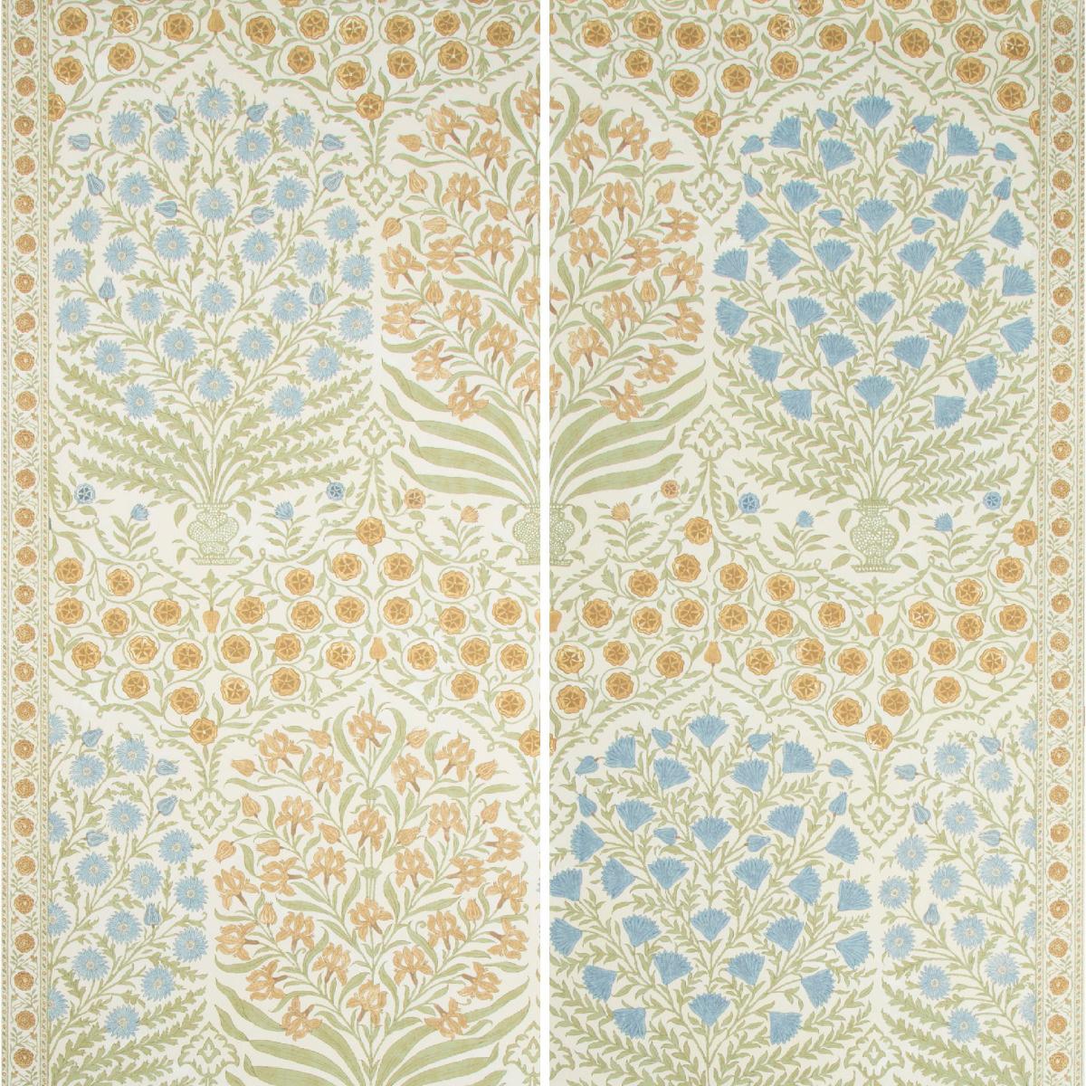 Lee Jofa SAMEERA PAPER SAPPHIRE/GOLD Wallpaper