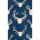 Lee Jofa ANTLERS PAPER NAVY Wallpaper