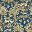 Lee Jofa MILLE FLEUR WP NAVY Wallpaper