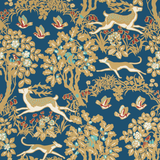 Lee Jofa MILLE FLEUR WP NAVY Wallpaper