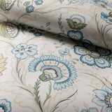Lee Jofa WIMBERLY PAPER BLUE/SPRING Wallpaper