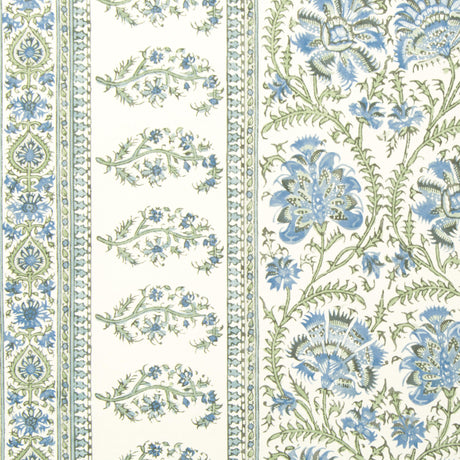 Lee Jofa INDIENNES STRIPE WP SEA Wallpaper